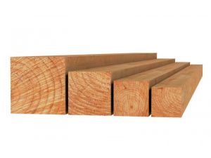 Douglas paal fijnbezaagd 9x9x300 cm.