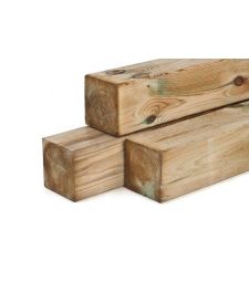 Paal geimpregneerd Grenen 9x9 cm.