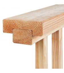 Afdeklat Douglas 4.5x13.5xL280 cm. TAV tuinhek perfect.