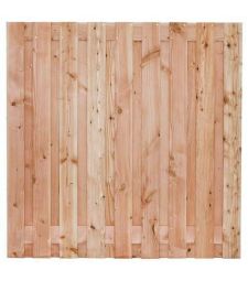 Tuinscherm Salzburg 180x180 cm. Douglas 17 plus 2 planks.