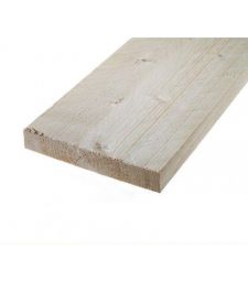 Steigerhout NIEUW 2x19.5x330 cm. Dunne uitvoering.