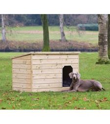 Hondenverblijf Teckel. Afmeting L130xD93CM