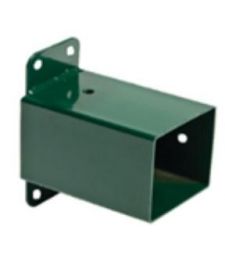 Wandverbinding Groen t.a.v. paal 9x9 cm.