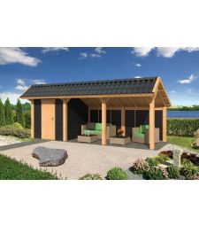 Geschaafd Lariks/Douglas Zwart Kapschuur Bergen L Type 7