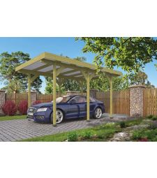 Carport Enkel / Aanbouw Grenen B300xD500cm Excl Dakplaten