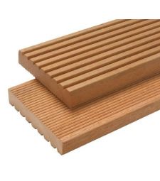ACTIE!! OP=OP Hardhout vlonderplank geribbeld Bangkirai 2.5x14.5 cm. ( 25 mm ).