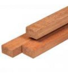 Hardhout ligger 4x6x189 cm. Glad geschaafd