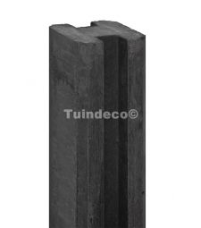 Betonpaal - Sleufpaal Antraciet 10x10 cm. ( systeem Eems ).