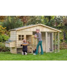 Kippenverblijf Bielefelder. Afmeting 302 x 90CM