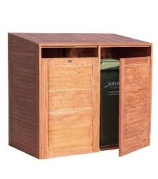 Containerberging Hardhout Dubbel.  B150xD84xH135CM.