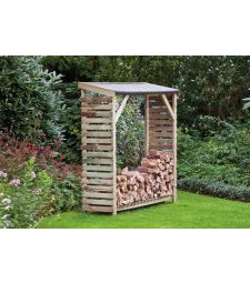 Openhaardhoutberging B180xD50xH180CM