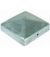 Afdekkap paal metaal Piramide 121 x 121 mm zink.