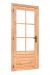 Douglas Enkele Glas Deur Dubbelglas 6-Ruits LD  Afmeting 1100 x 2150MM